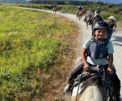 She went on a trip to Leghorn Ranch in July 2021, where she drove horses and did a lot of fun.